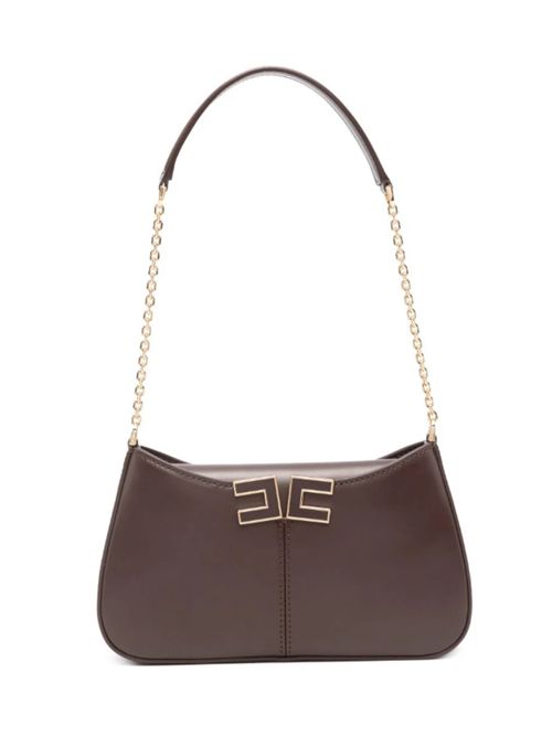 SHOULDER BAG WITH LOGO DETAIL ELISABETTA FRANCHI | BS93A61E2644 cacao